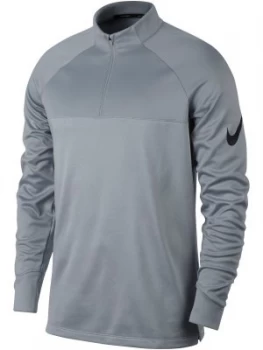 Mens Nike Therma Block Half Zip Jumper Grey