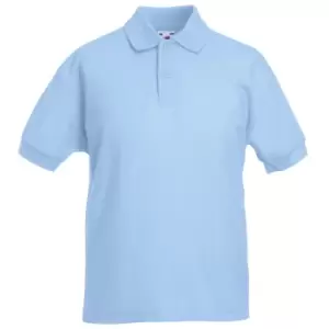 Fruit Of The Loom Childrens/Kids Unisex 65/35 Pique Polo Shirt (9-11) (Sky Blue)