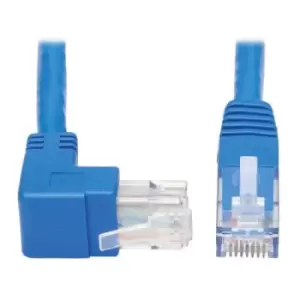 Tripp Lite N204-015-BL-UP Up-Angle Cat6 Gigabit Molded UTP Ethernet Cable (RJ45 Right-Angle Up M to RJ45 M) Blue 15 ft. (4.57 m)