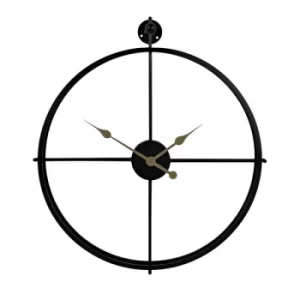 Hometime Round Wall Clock Cut Out Design 72cm