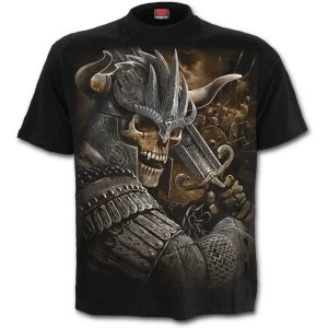 Viking Warrior Mens Small T-Shirt - Black