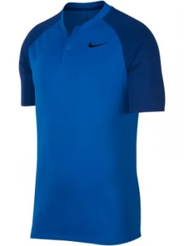 Mens Nike Dry Momentum Blade Polo Blue