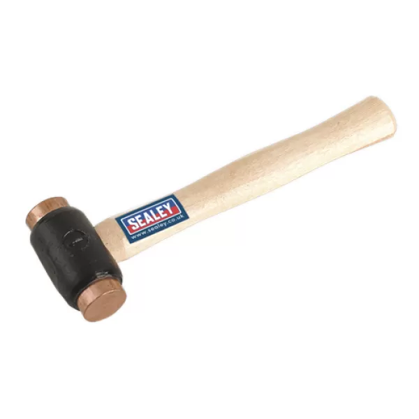 Genuine SEALEY CFH02 Copper Faced Hammer 1.75lb Hickory Shaft