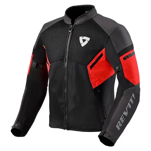 REV'IT! GT R Air 3 Jacket Black Neon Red Size 2XL