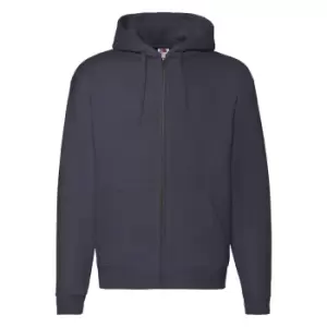 Fruit of the Loom Mens R Hoodie (S) (Navy Heather)