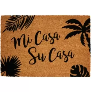 Text Design Door Mat / Non Slip Floor Mat Indoor and Outdoor Welcome Mat With Robust Coir For Door Entrances / House Entryway / Kitchen / Outside