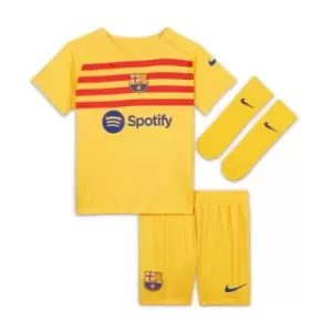 Nike Barcelona Fourth Senyera Babykit 2023 2024 - Yellow