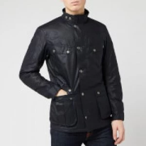 Barbour International Mens Duke Wax Jacket - Navy - L