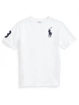 Ralph Lauren Boys Pony Polo 3 T-Shirt - White, Size 10-12 Years, M