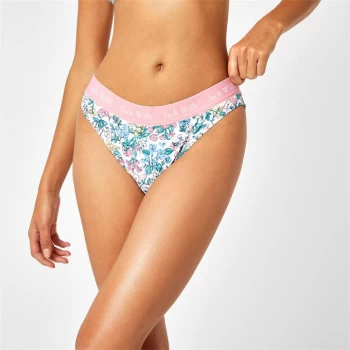 Jack Wills Canterton Taped Bikini Bottoms - White Floral