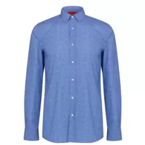 Hugo Elisha02 Long Sleeve Shirt - Blue