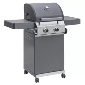 Grillstream Classic 2 Burner Hybrid Gas BBQ - Matt Grey