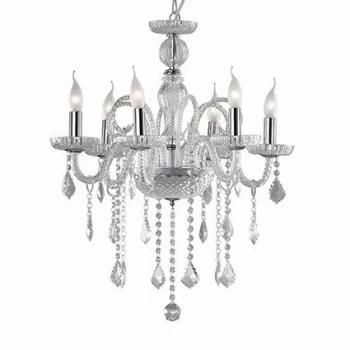 Giudecca 6 Light Chandelier Clear Glass, E14