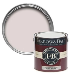 Farrow & Ball Estate Great white No. 2006 Matt Emulsion Paint 2.5L