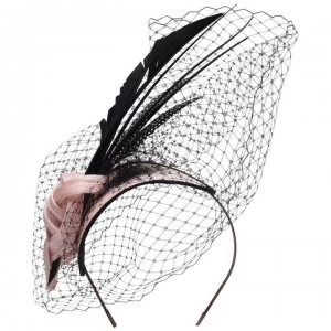 Suzanne Bettley Suzanne Bettley Feather Fascinator - Pink/Black