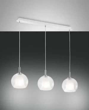 Bretagna Straight Bar Pendant Ceiling Light Transparent Glass, E27