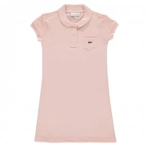 Lacoste Junior Girls Polo Shirt Dress - Pink ADY