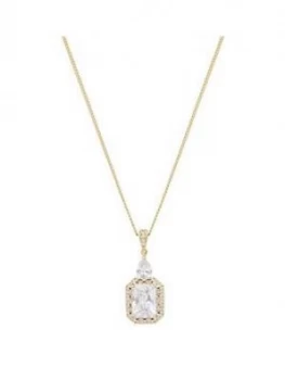 Jon Richard Gold Plate Cubic Zirconia Pendant