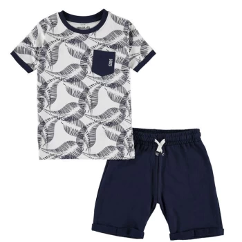 SoulCal Short Set Junior Boys - Navy Palms