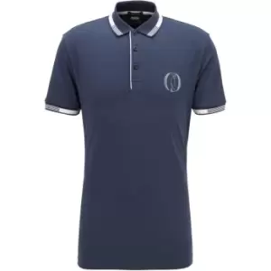 Boss Paddy BO Short Sleeve Polo Shirt Mens - Blue