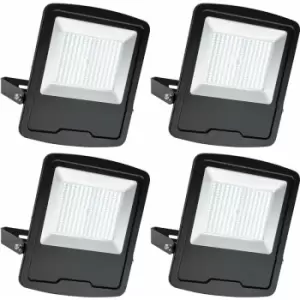 Loops - 4 pack Slim Outdoor IP65 Floodlight - 200W Daylight White LED - High Output