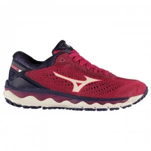 Mizuno Wave Sky 3 Ladies Running Shoes - Rose/White