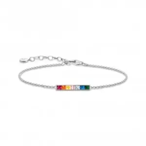 Sterling Silver Colourful Stones Bracelet A2068-477-7-L19V