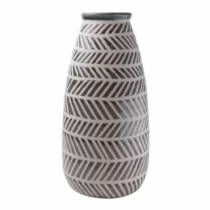 Tribal Black and White Ceramic Vase 32cm