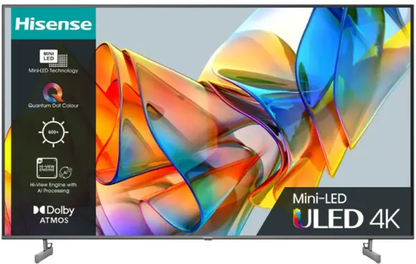 Hisense 55" 55U6KQTUK Smart 4K Ultra HD Mini LED TV