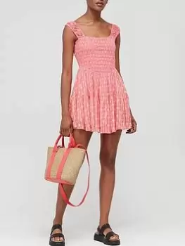 Free People Sweet Annie Mini Dress - Pink Combo