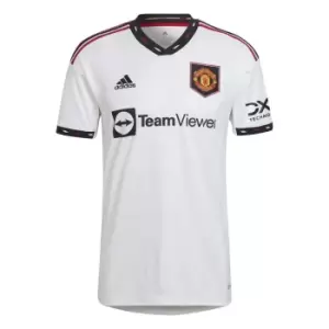 adidas Manchester United FC Away Shirt 2022 2023 Mens - White