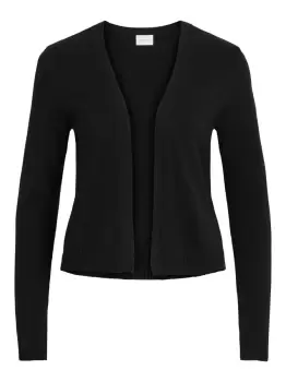 VILA Short Open Cardigan Women Black