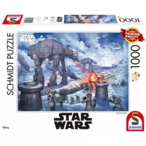 Thomas Kinkade: Disney Star Wars The Battle of Hoth Jigsaw Puzzle - 1000 Pieces