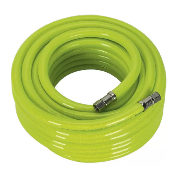 Sealey AHFC1538 Air Hose High Visibility 15mtr x &#216;10mm with 1/4BSP Unions