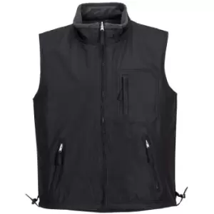 Portwest S418BKRM - sz M RS Reversible Bodywarmer - Black - Black