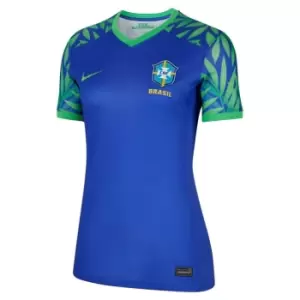 Nike Brazil Away Shirt 2023 Womens - Blue