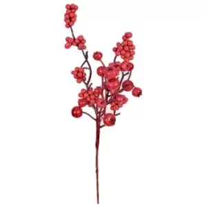 Premier Berry Pick Christmas Decoration (One Size) (Red) - Red