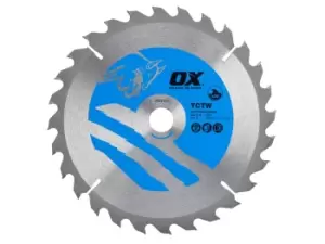 OX Tools OX-TCTW-1902028 OX Wood Cutting Circulaw Saw Blade 190mm x 20 x 28T ATB