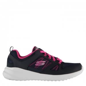 Skechers Skybound Ladies Trainers - Navy/Pink