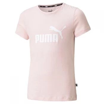 Puma No1 Logo QT Tee Junior Girls - Lotus Pink