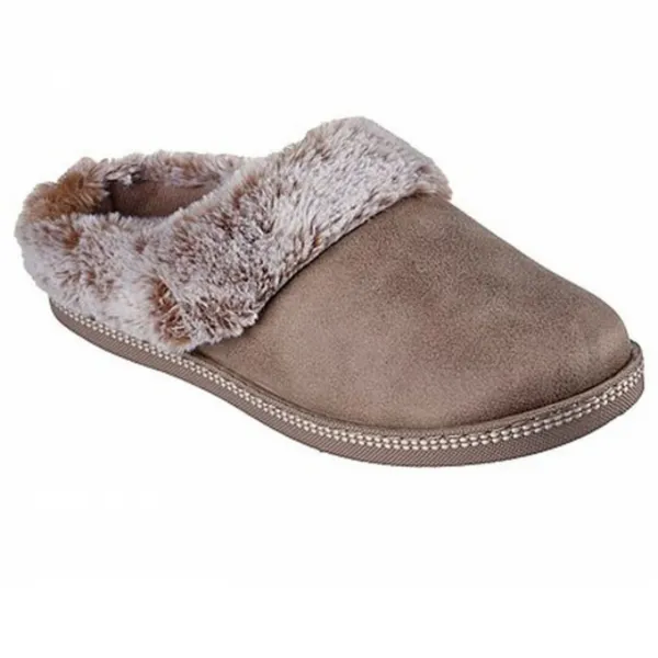 Skechers Womens Cozy Campfire Lovely Life Slippers UK Size 4 (EU 37) Taupe SKE2047-TPE-4