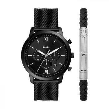 Fossil Neutra Mens Chronograph Watch & Bracelet Gift Set