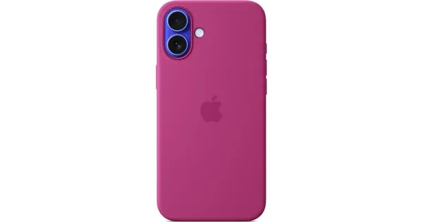 Apple Silicone Case with MagSafe for iPhone 16 Plus - Fuchsia