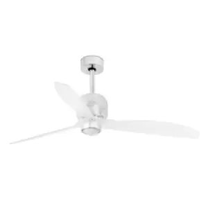 Deco Fan LED Chrome Ceiling Fan LED With DC Smart Motor - Remote Included, 3000K