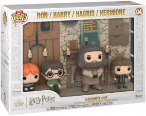 Harry Potter Hagrid's hut with Ron, Harry, Hagrid, Hermione (Pop! Moment Deluxe) vinyl figurine no. 04 Funko Movie Moments multicolor