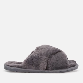 Clarks Womens Dream Lux Slide Slippers - Grey - UK 7