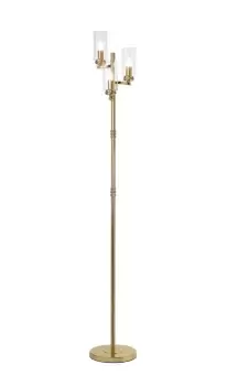 Floor Lamp, 3 x E14, Polished Gold