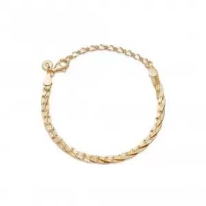 Vita Weaved 18ct Gold Plated Bracelet ABR01_GP