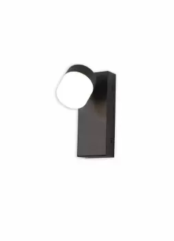 Wall Lamp Single Adjustable, 1 x 5W LED, 4000K, 415lm, IP44, Sand Black, 3yrs Warranty