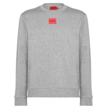 Hugo Boss Duragol Red Patch Logo Sweatshirt Grey Size L Men